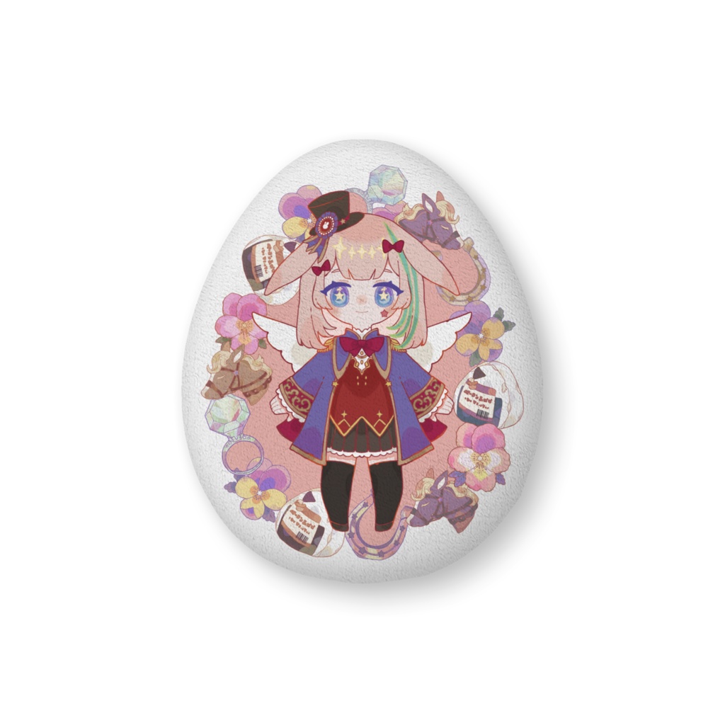 ビオラ・バレンタイン【H86×W61cm】両面プリントふかふかクッション🌟色違い〖Y1〗