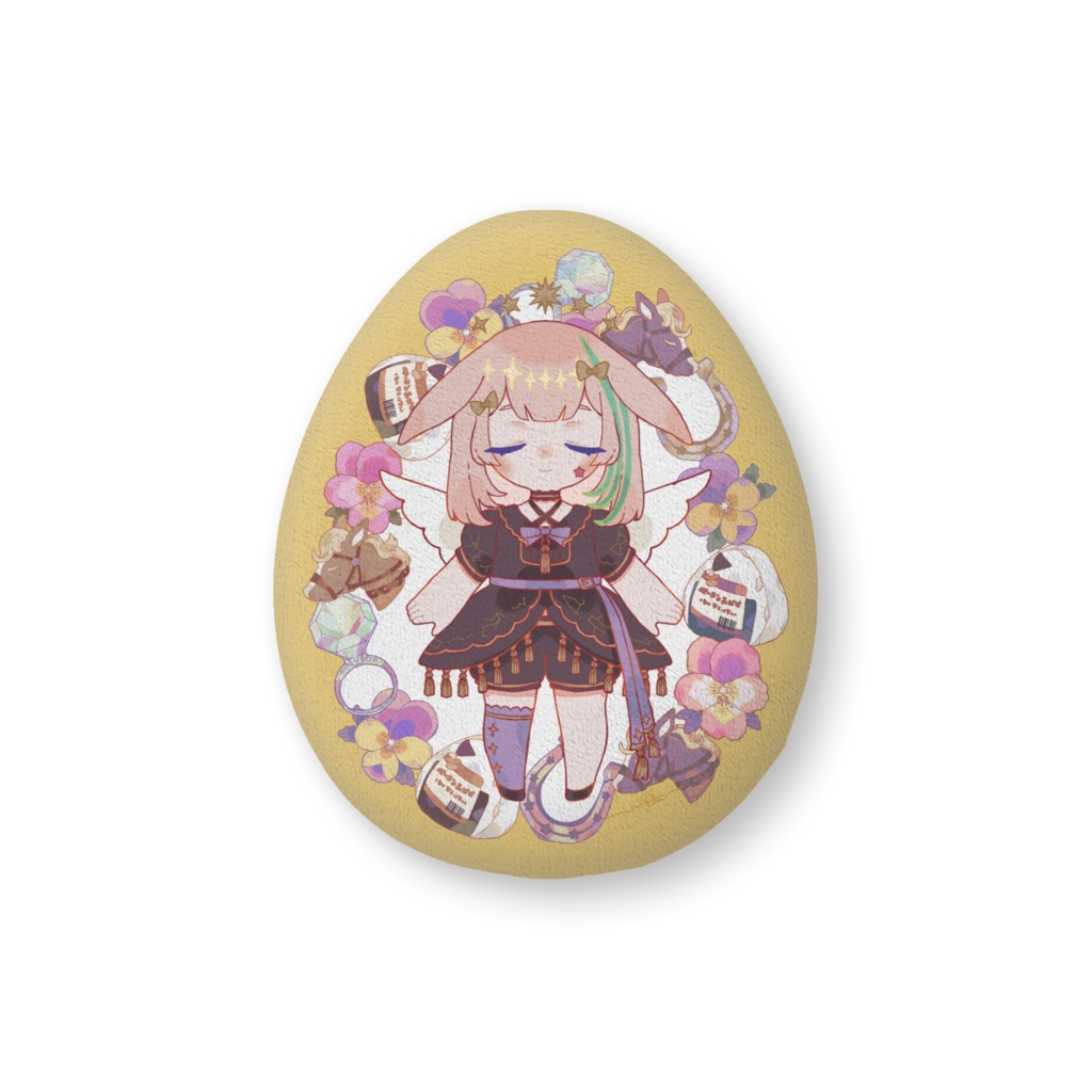 ビオラ・バレンタイン】【H86×W61cm】両面プリントふかふかクッション🌟色違い〖Y2〗