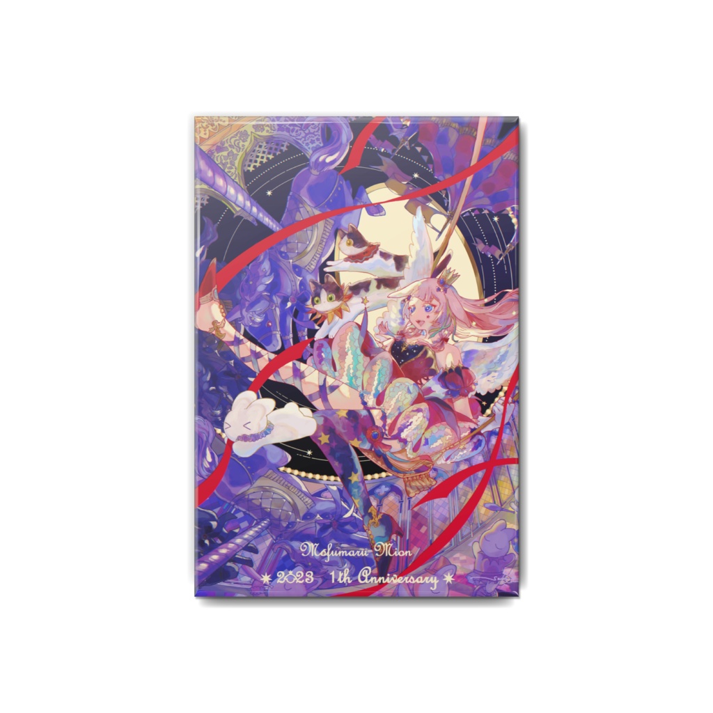 【1th Anniversary☆】ビオラ・サーカス 缶バッジ 長方形