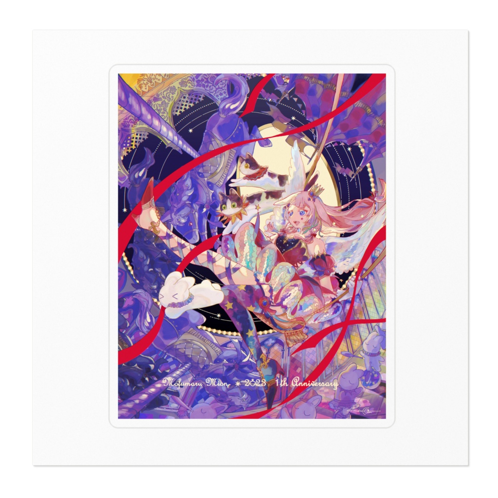 【1th Anniversary☆】ビオラ・サーカス 長方形ステッカー