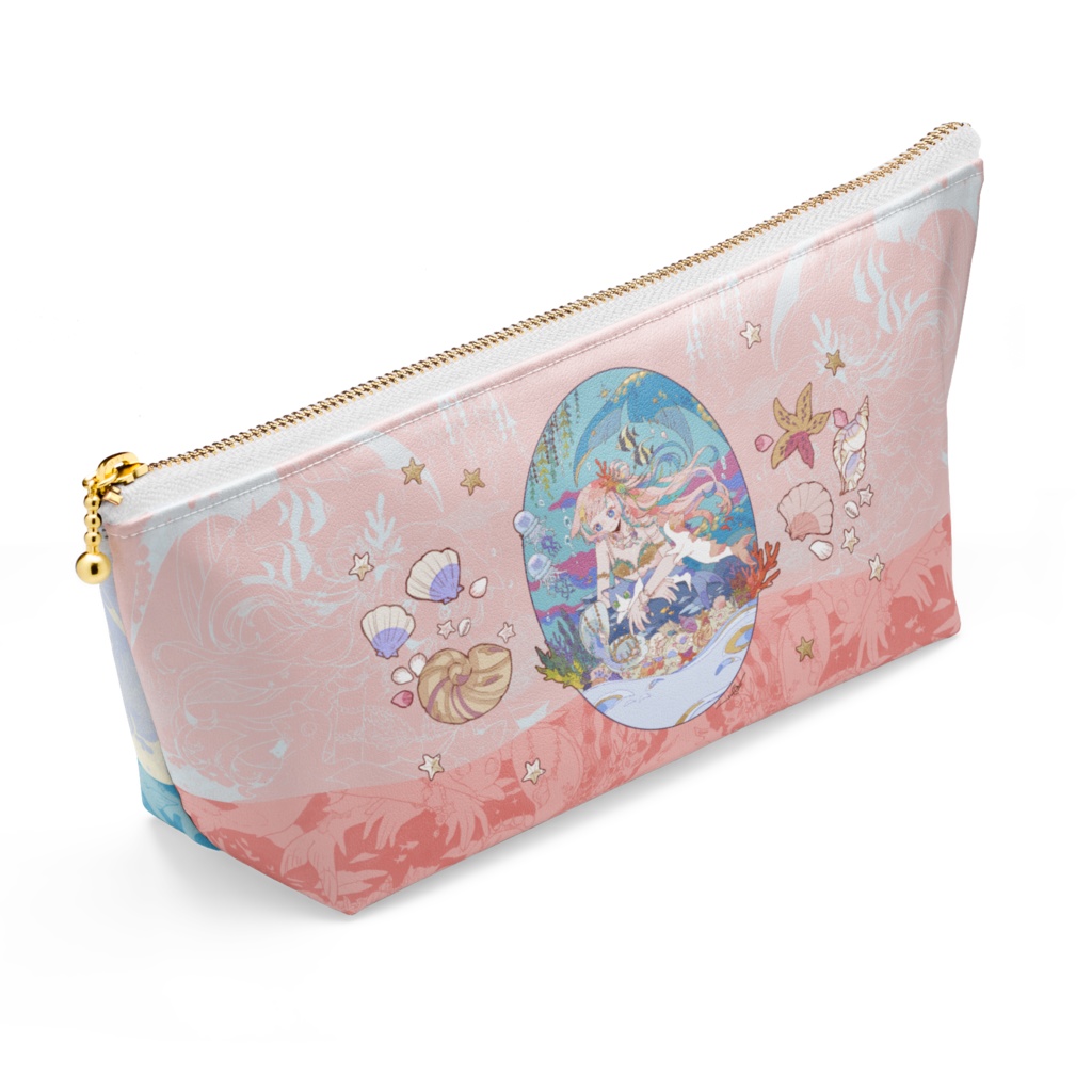 μ.Viola mermaid ポーチ 〘長さ21.5cm / 高さ10cm〙