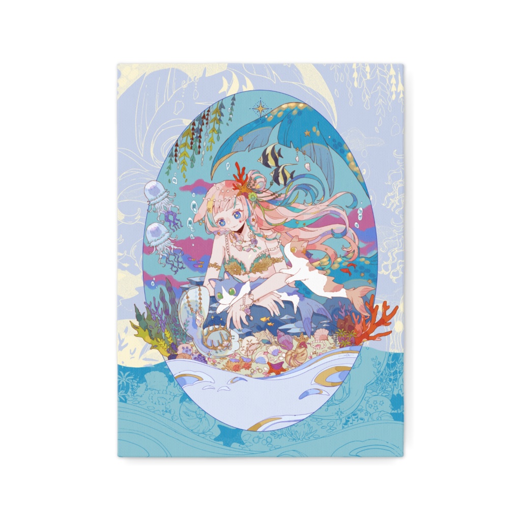 μ.Viola mermaid キャンバス〘２サイズ〙〘３ｶﾗｰ・６ﾊﾟﾀｰﾝ〙