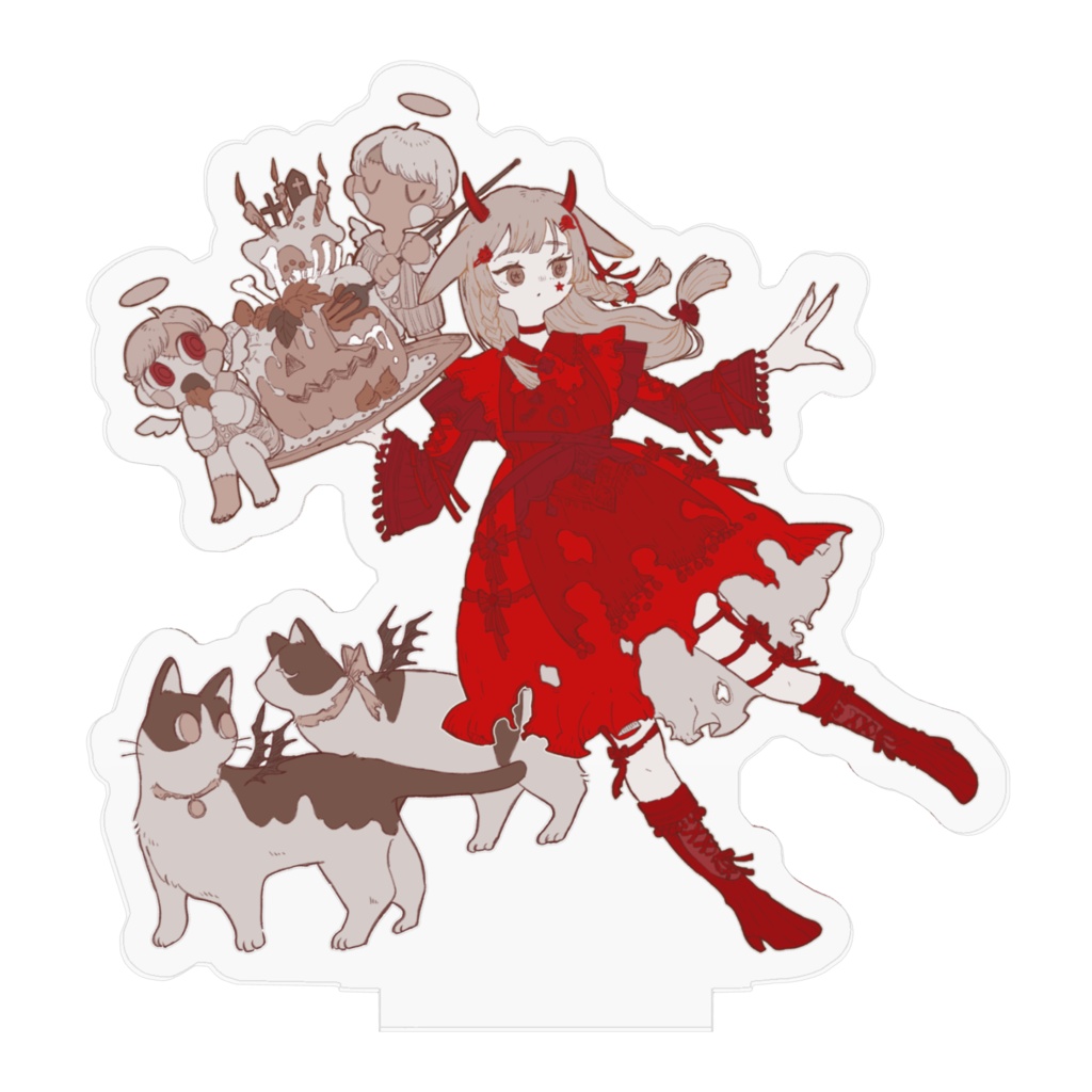 HALLOWEEN NIGHT★【並べて飾れるアクリルフィギュア】6種〘深夜〙