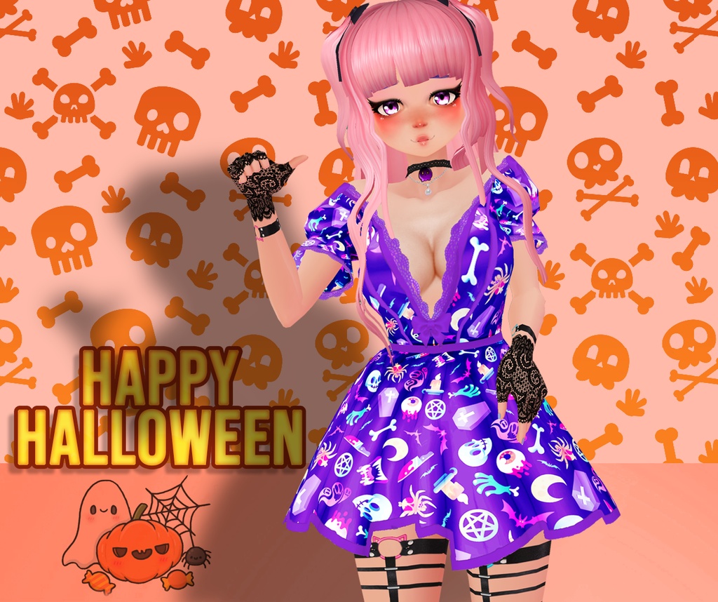 ๐ Halloween Dress pack ๐ Pretty dresses VTUBER