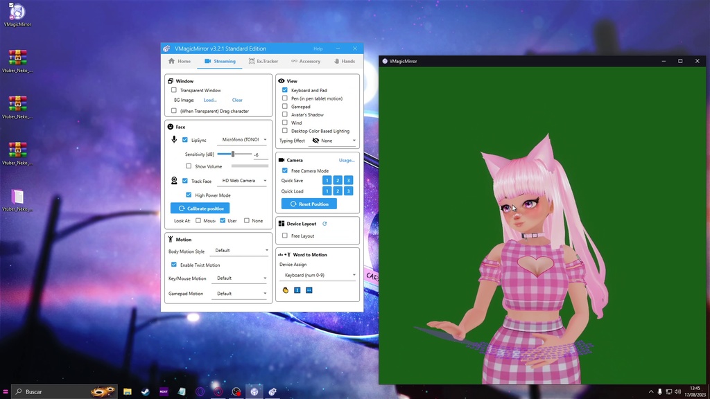 Model Animated 3D VTuber Neko: Adorable Expressions Kawaii | VRM |