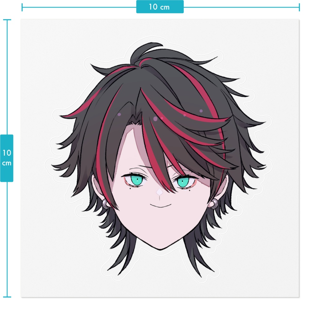 夜鵟狂夜ステッカー 2種(一周年記念ver.顔)