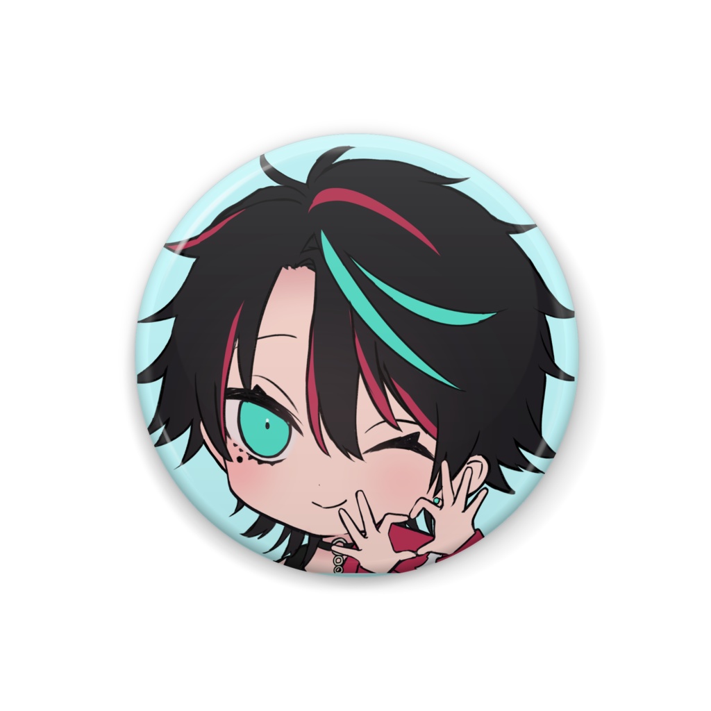 夜鵟狂夜缶バッジ 6種(一周年記念ver.好きだよ)