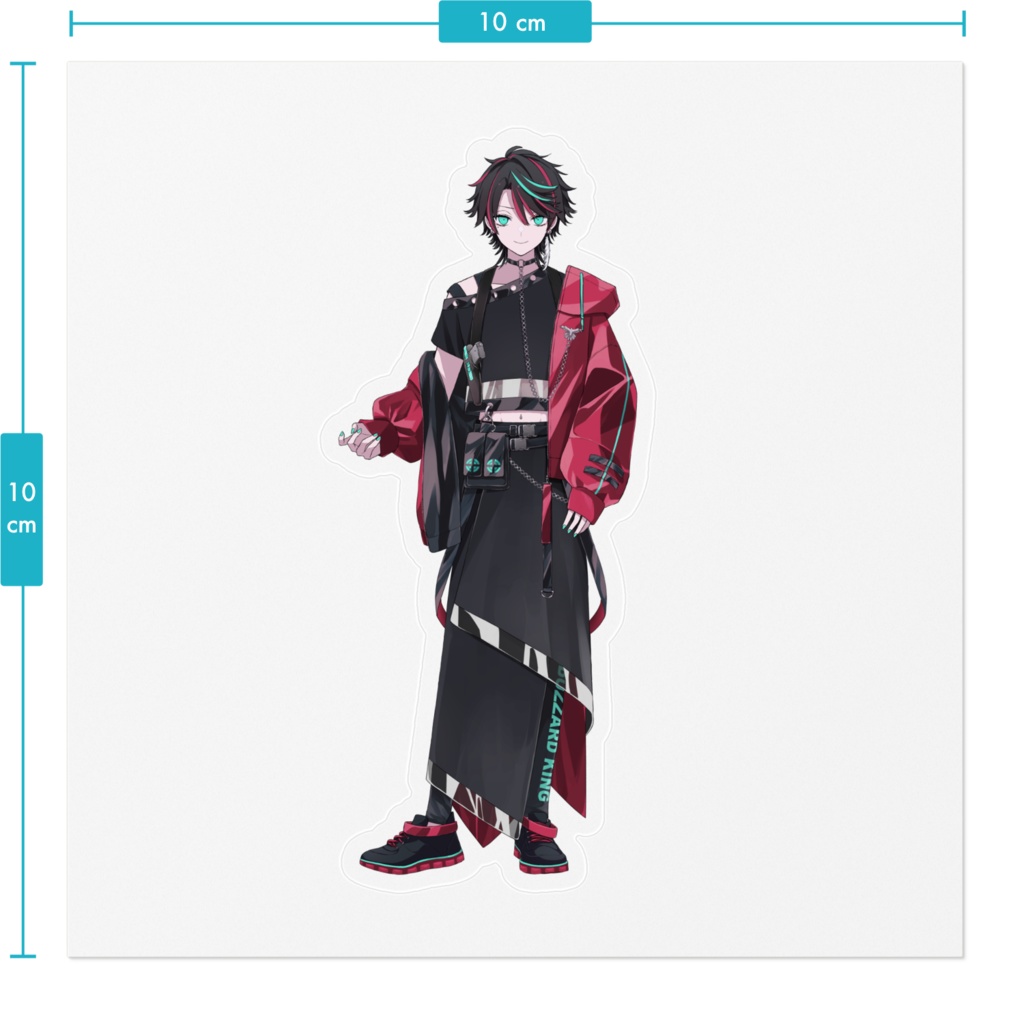 夜鵟狂夜ステッカー 2種(3周年記念ver.新衣装)