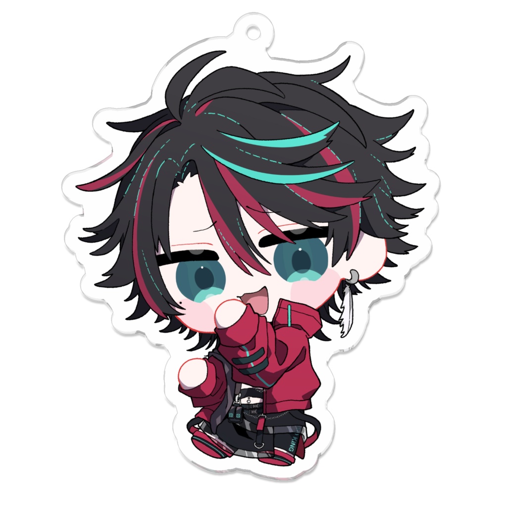 夜鵟狂夜4周年記念アクリルキーホルダーver.大丈夫そ？笑