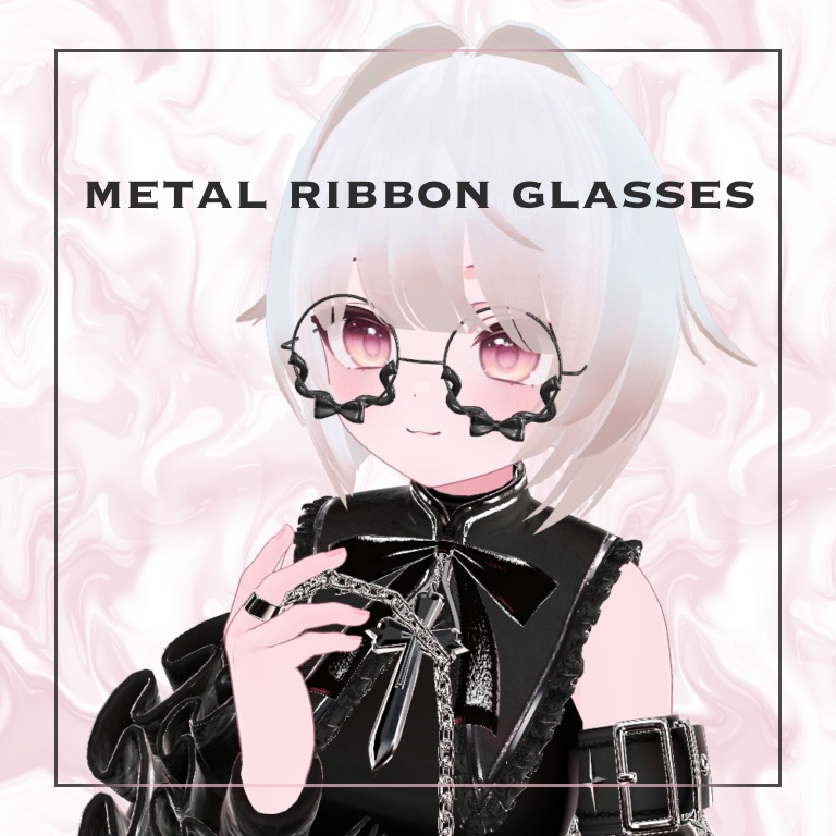 【無料】METAL RIBBON GLASSES