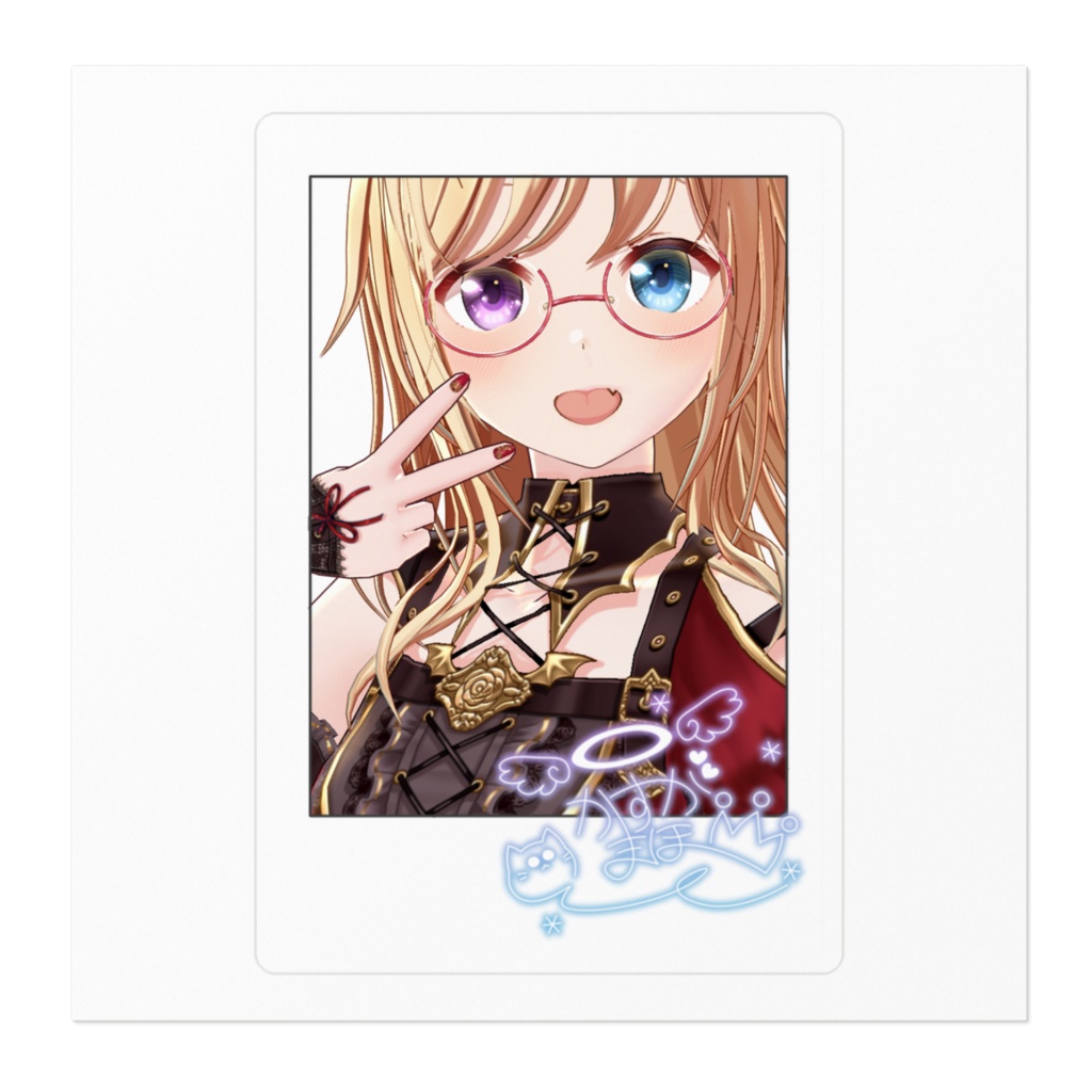 【活動4周年記念】かすがまほ チェキ風ステッカー