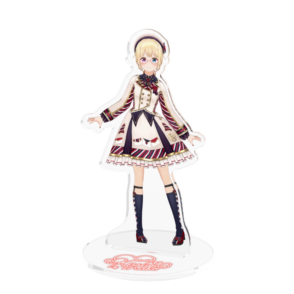 【誕生日記念グッズ】 アクリルフィギュア (エアメールコーデ)100×100mm