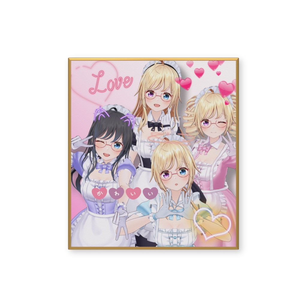 #かすがまほ メイドまほ集合♡ミニ色紙