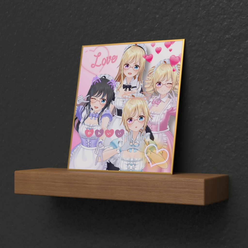 #かすがまほ メイドまほ集合♡ミニ色紙