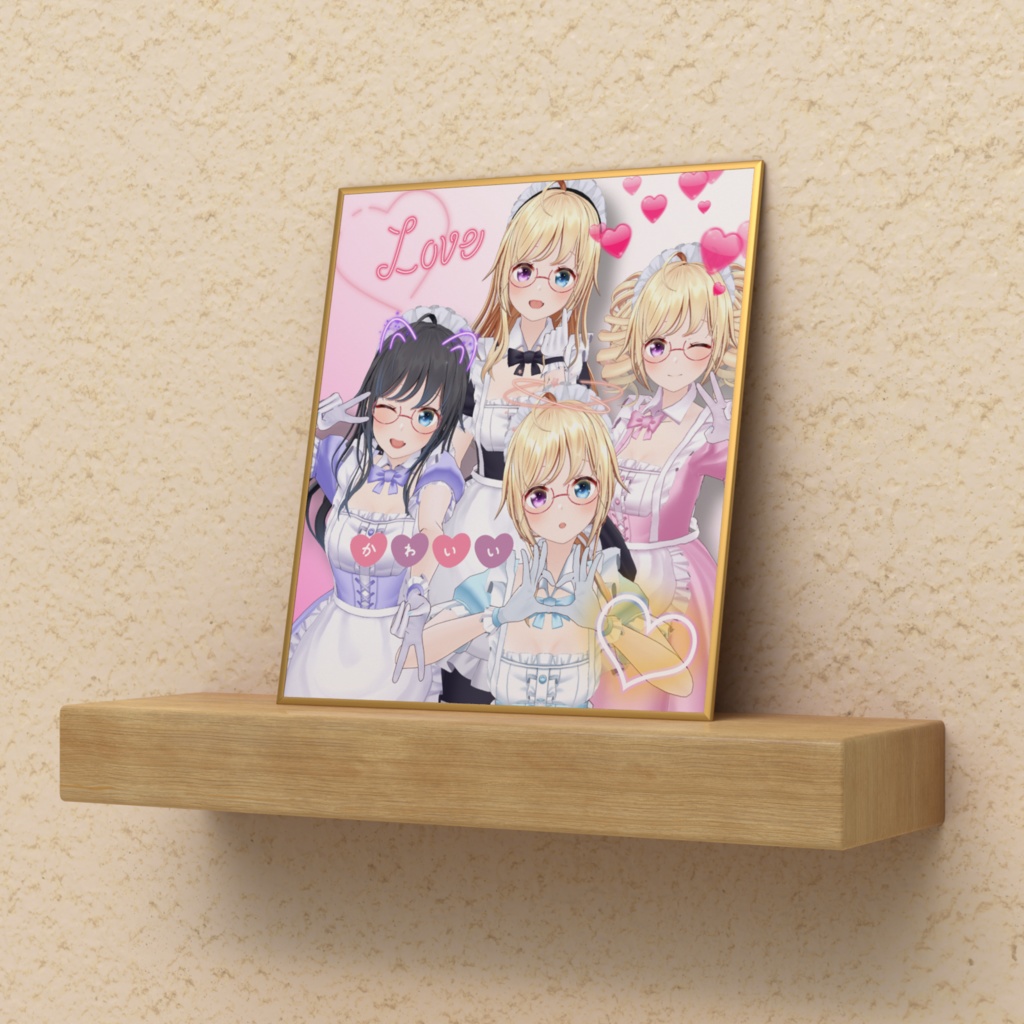 #かすがまほ メイドまほ集合♡ミニ色紙