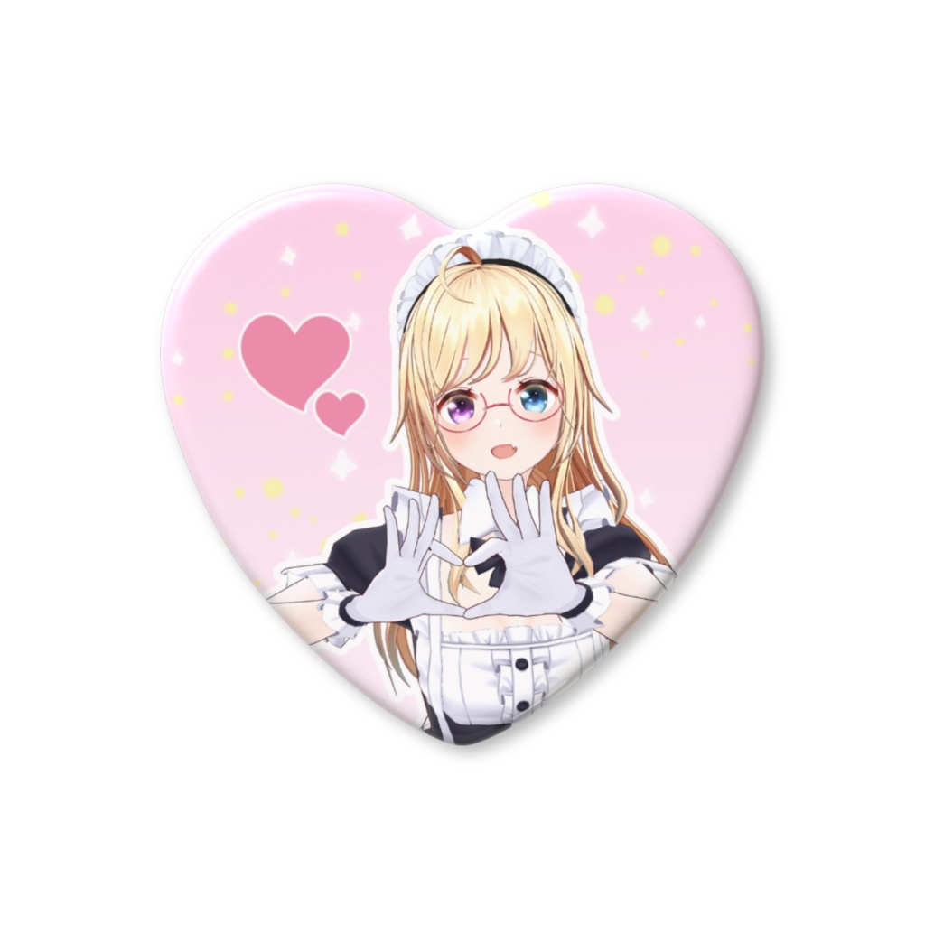 #かすがまほ まほビーム♡ハート缶バッジ【期間限定】