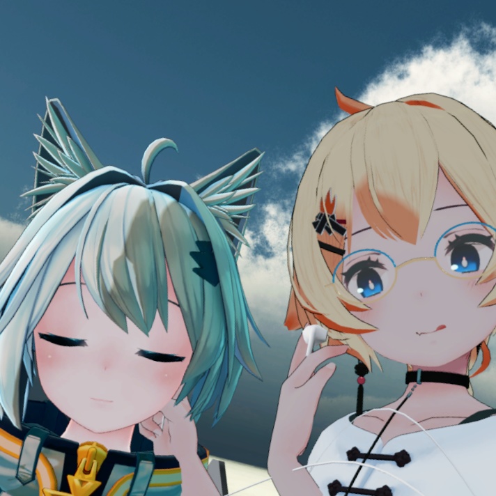 【VRChat用(SDK2/3対応)】青春イヤフォン【無料】