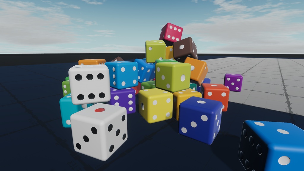 【VRChat】Udon Physical Dice【Udonギミック】