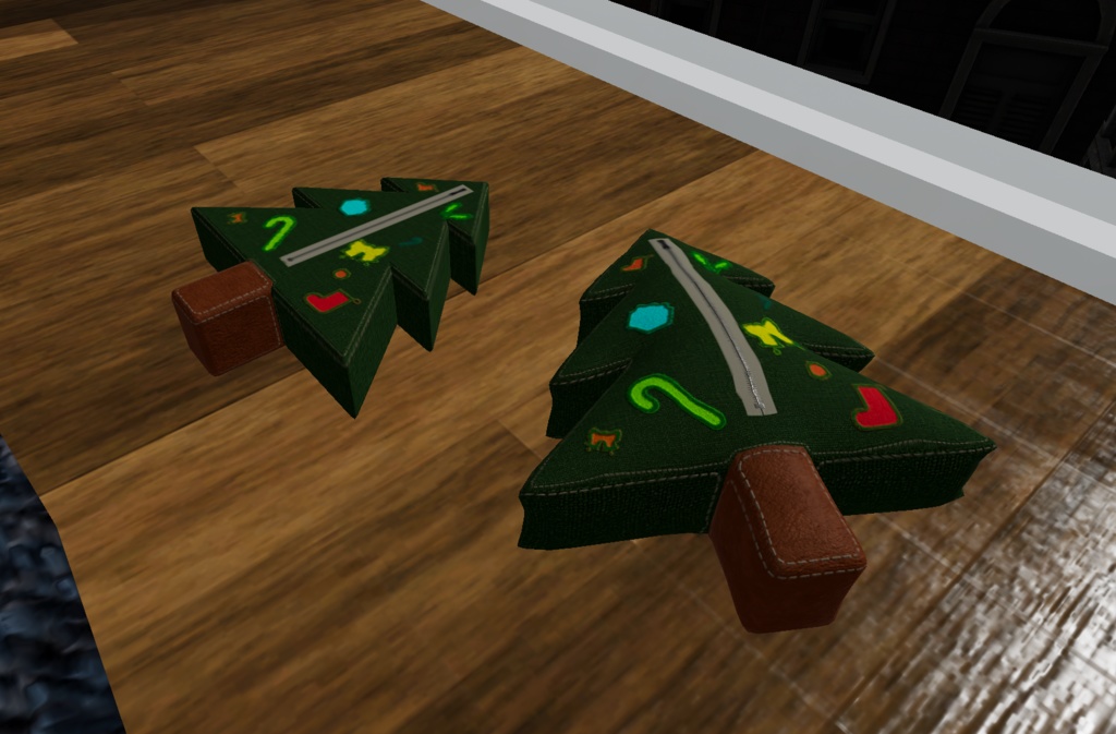 【無料3Dモデル】クリスマスツリーっぽい小物入れ(VRChat想定)