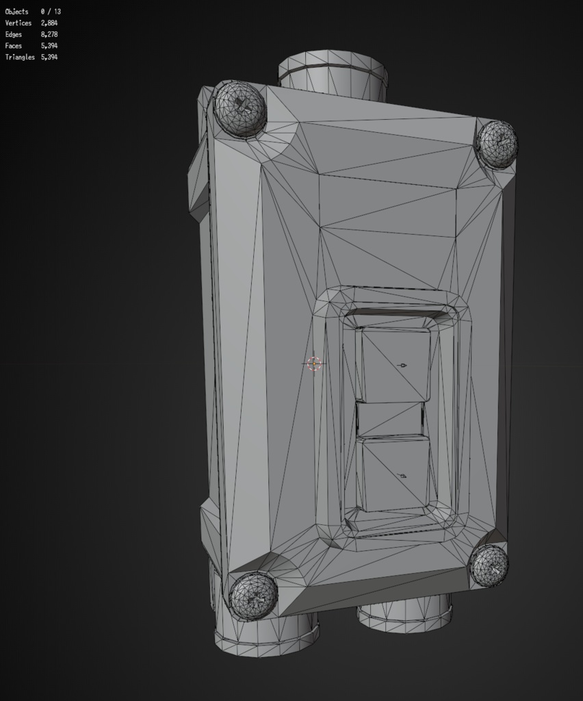 【無料3Dモデル】動力用押釦開閉器・防雨型