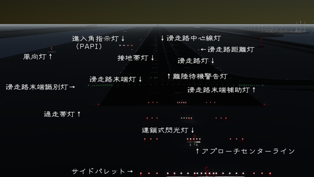 【3Dモデル】3000m滑走路