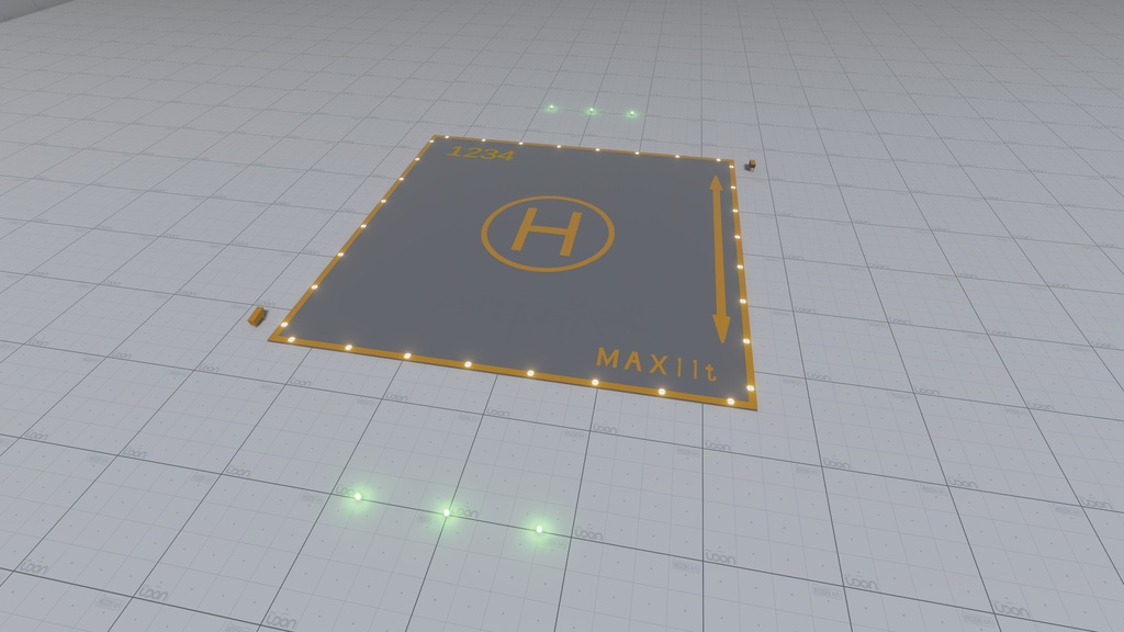 【Unity向け3Dモデル】ヘリパッド / ヘリポート