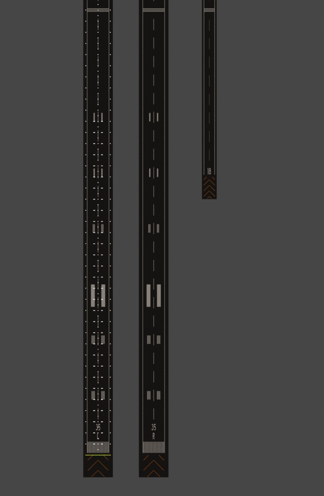 【Blender】プロシージャル滑走路【GeometryNode】