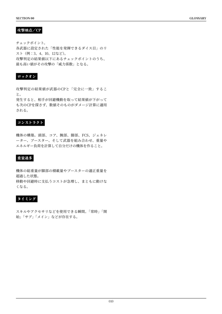 IRON COFFIN ルールブック