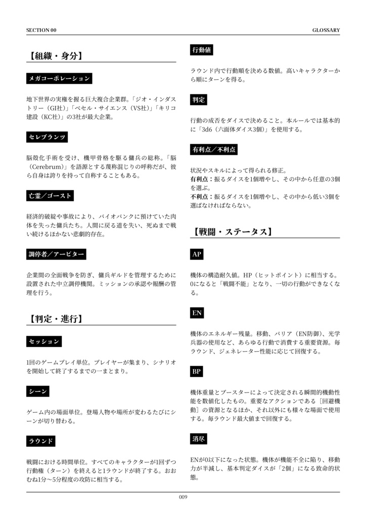 IRON COFFIN ルールブック