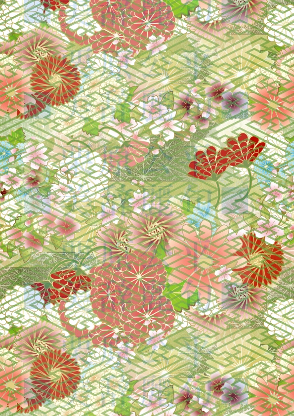 和柄遊び紙 紗綾 お品書き台紙