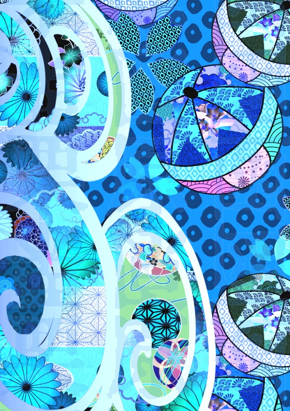 和柄遊び紙 鞠 お品書き台紙