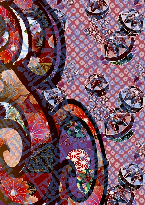 和柄遊び紙 鞠 お品書き台紙