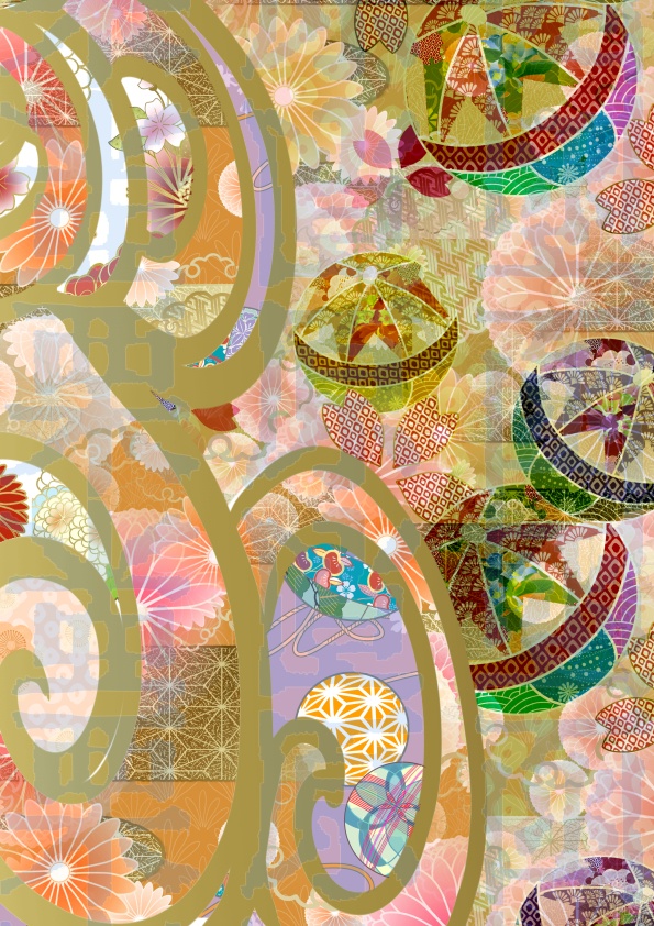 和柄遊び紙 鞠 お品書き台紙