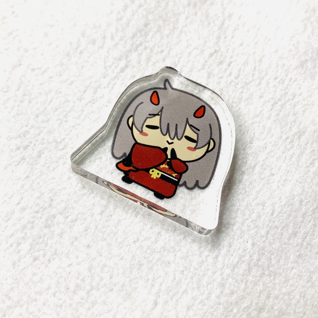 1人で立てるもん!ゆるっとアクリルブロック