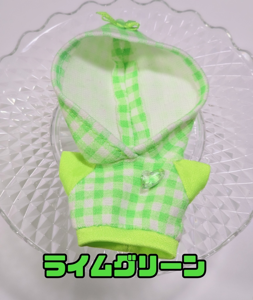 ギンガムチェックリボンパーカー