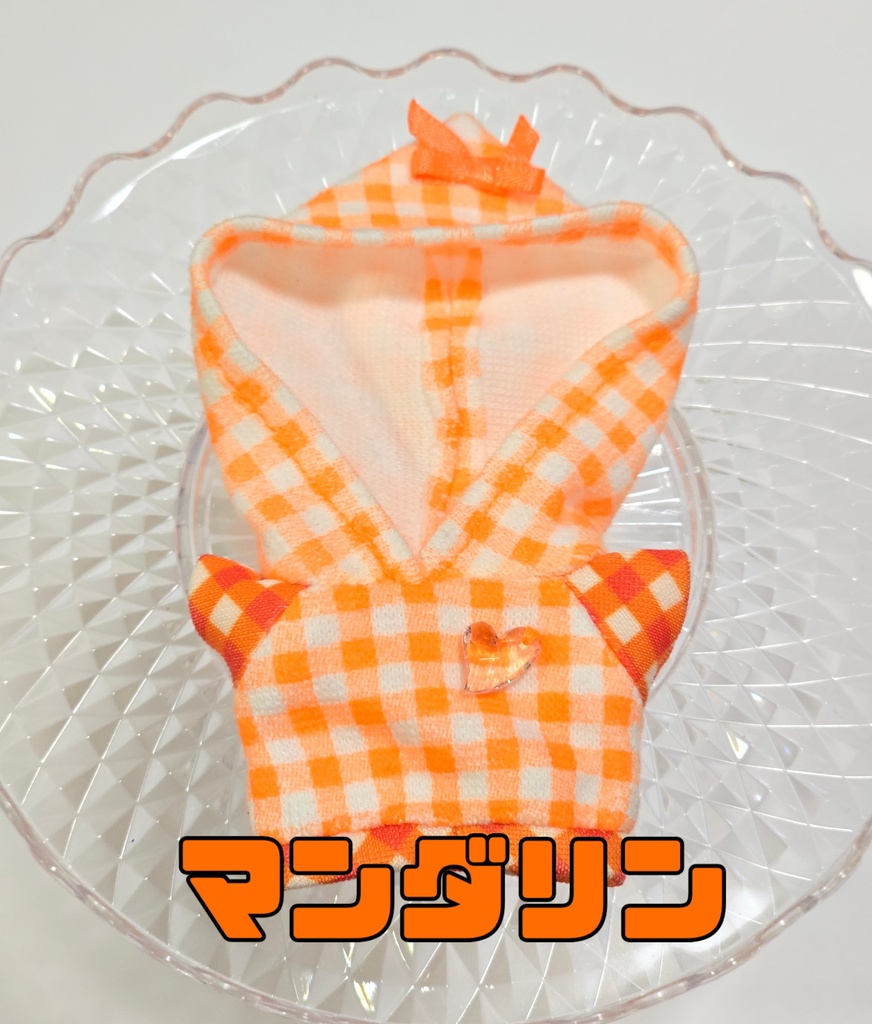 ギンガムチェックリボンパーカー