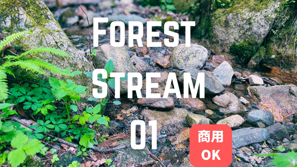 静かな森と小川の環境音①（12分）