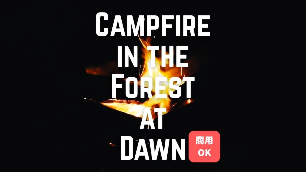 夜明けの森で燃える焚き火の音 / Campfire in the Forest at Dawn(1:23)