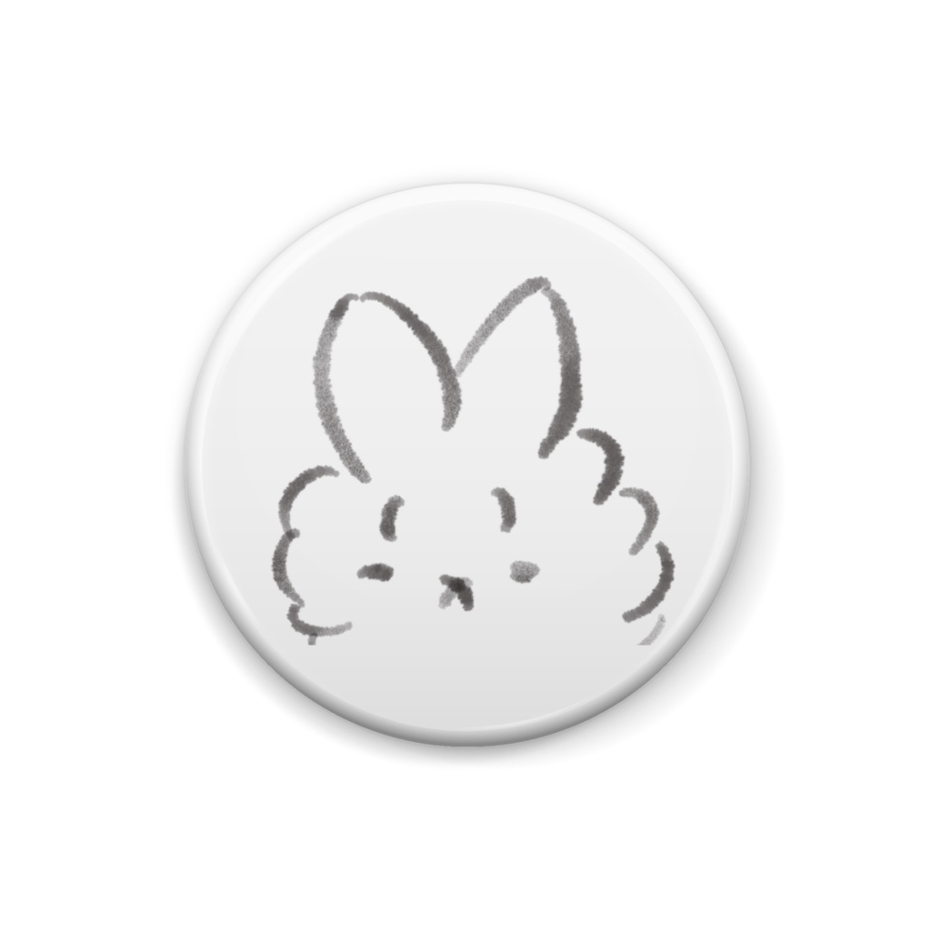 もふうさぎ 「しおちゃん」缶バッジ