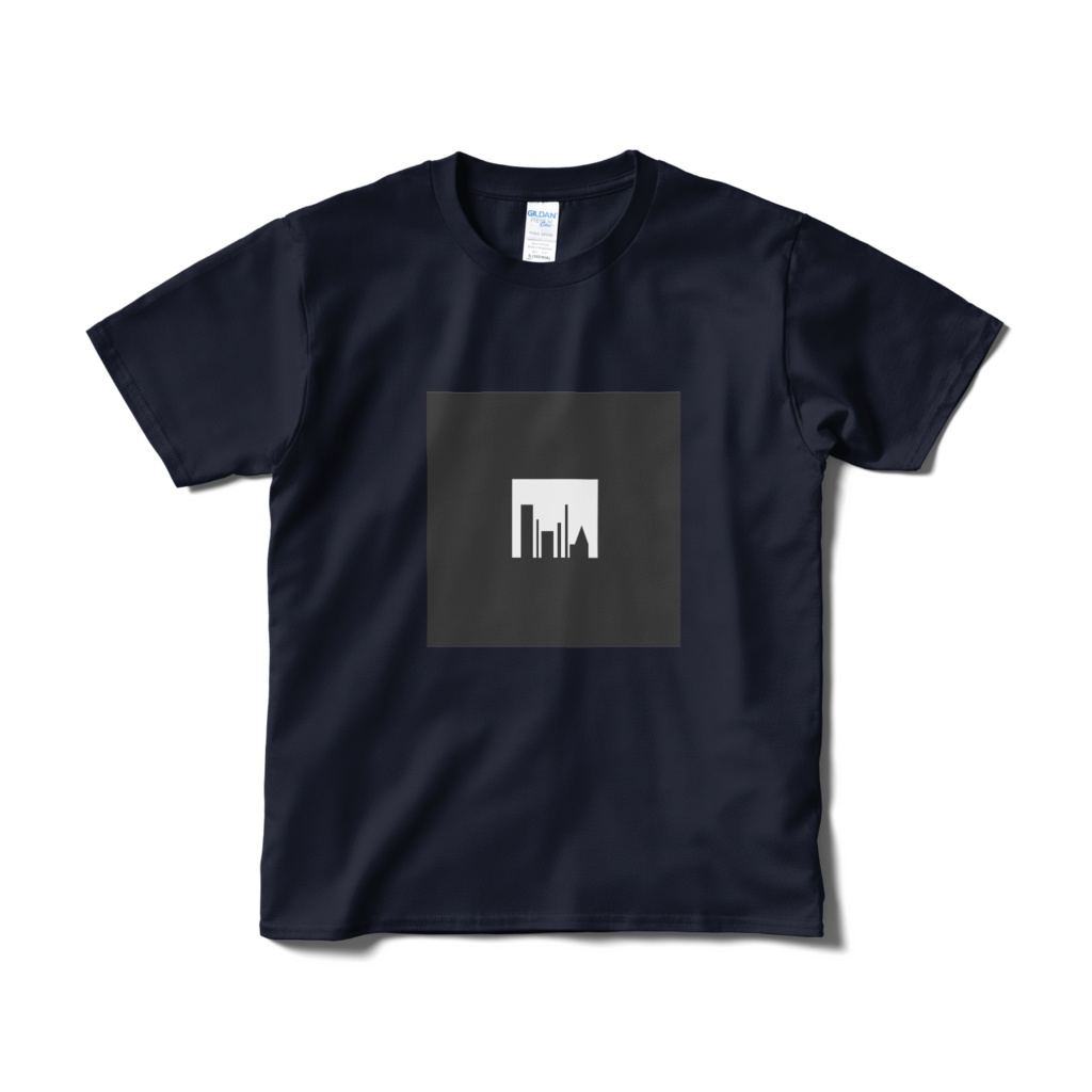 "village" アートワークTシャツ ネイビー