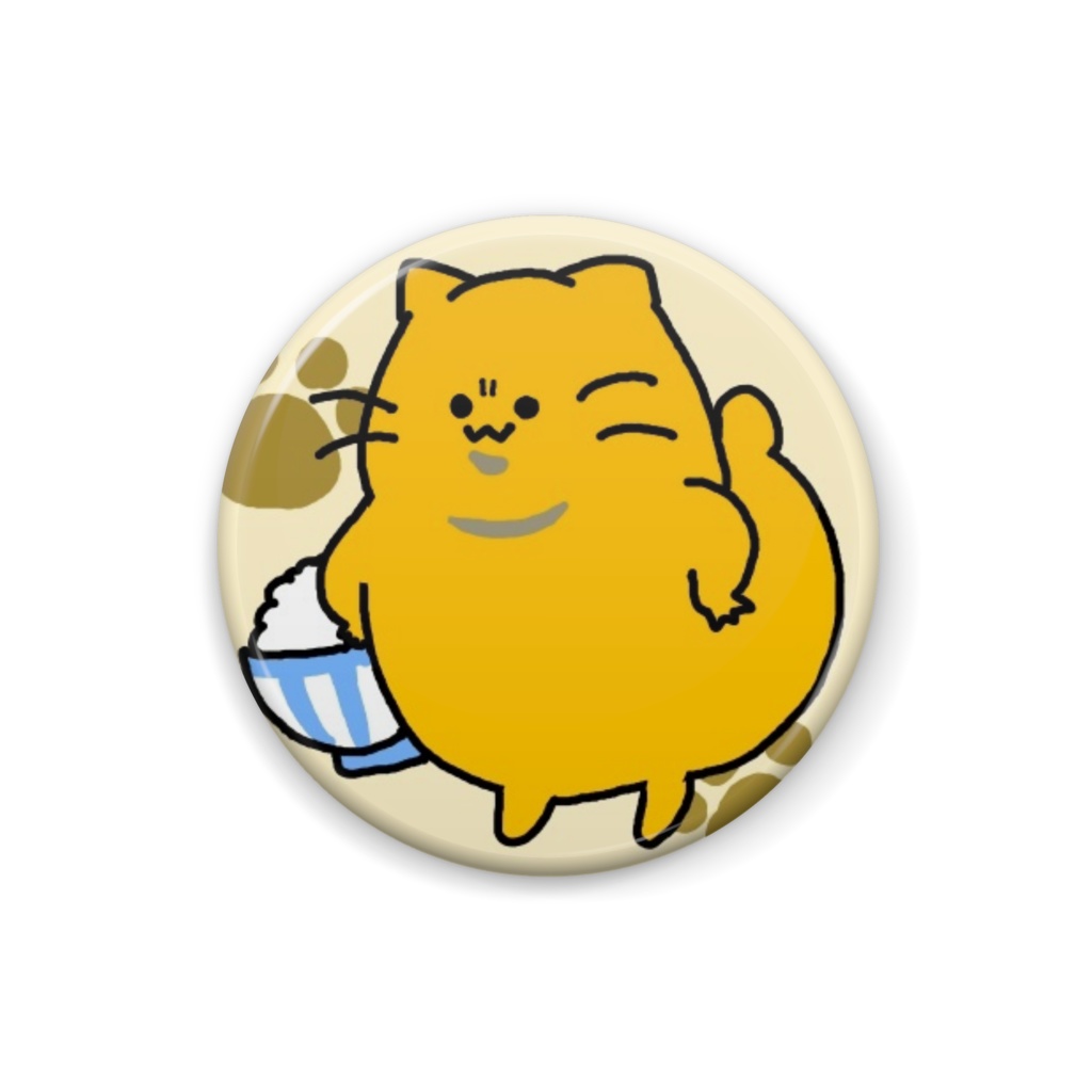 どんぶり猫缶バッジ