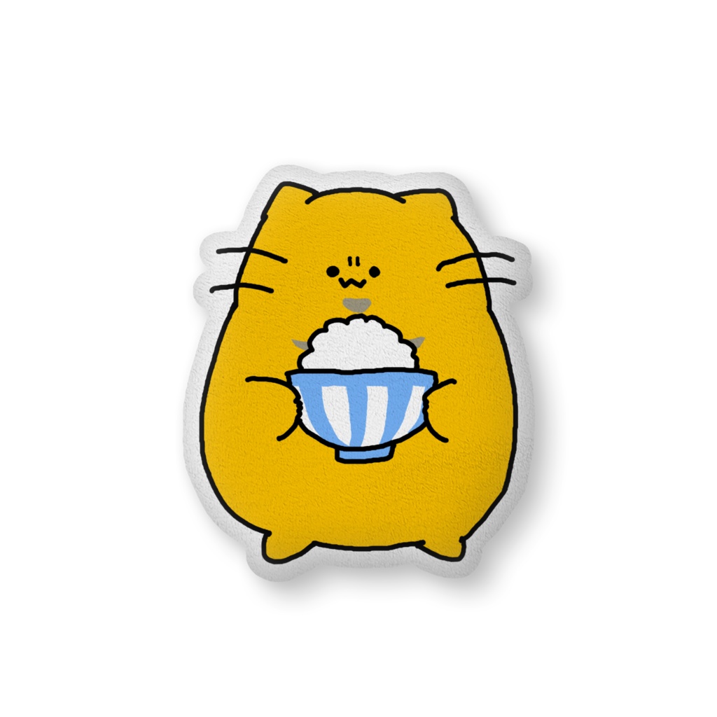 どんぶり猫もちもちクッション（びっくばーじょん）