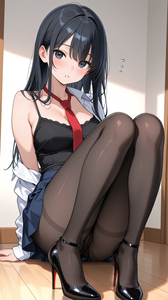 20黒スト越しのパンチラ 1728×3072px 高画質 072枚(PDF)