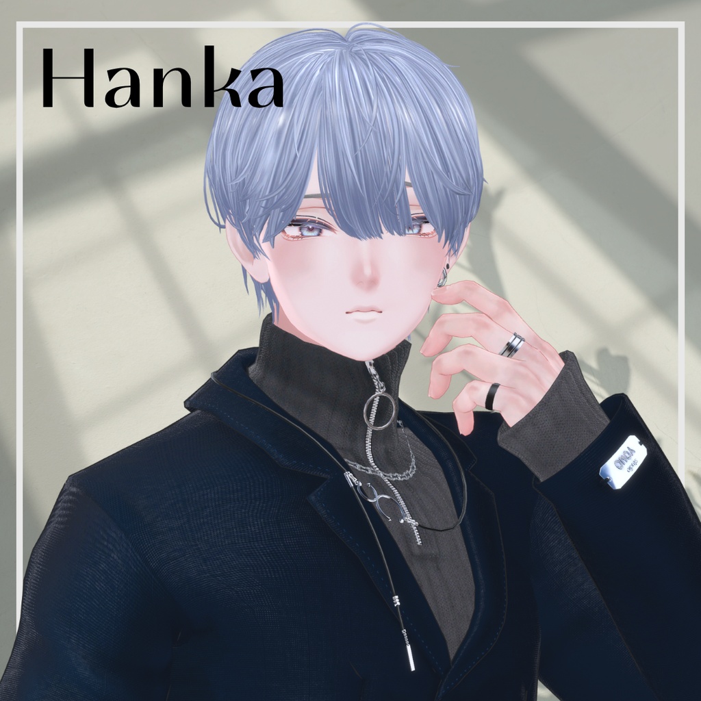 【11アバター対応】Feather Mash Hair(フェザーマッシュヘア)【3D髪型/VRChat想定】