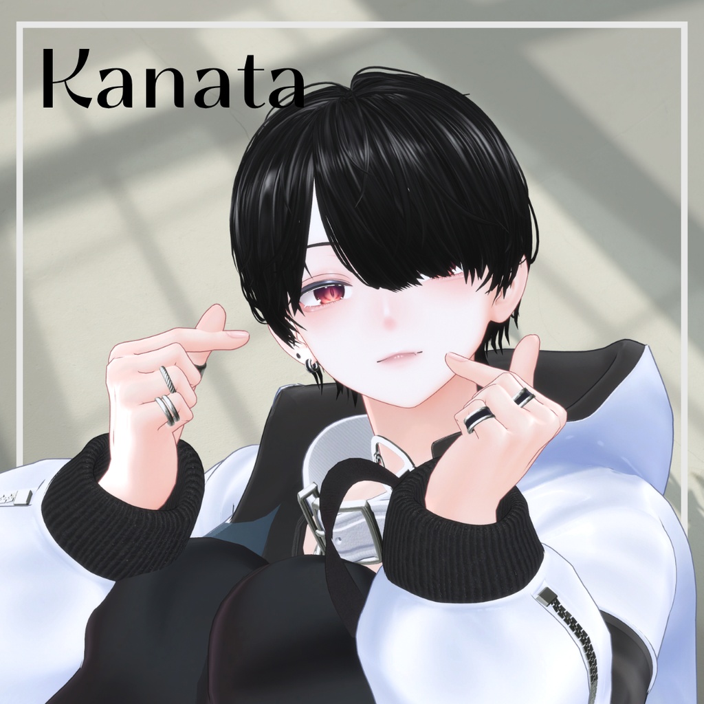 【11アバター対応】Feather Mash Hair(フェザーマッシュヘア)【3D髪型/VRChat想定】