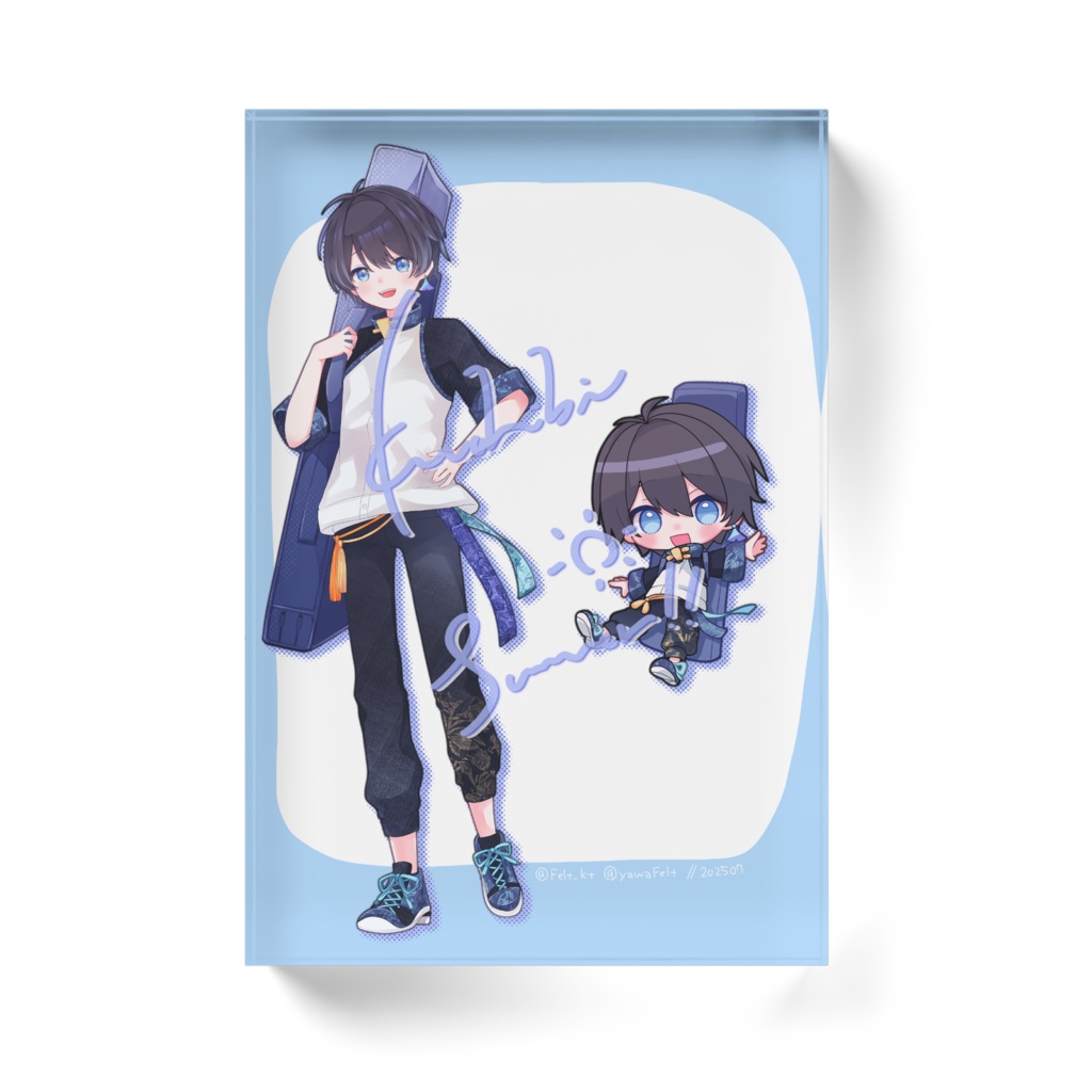 くろひび夏衣装アクリルブロック【2025年誕生日記念】