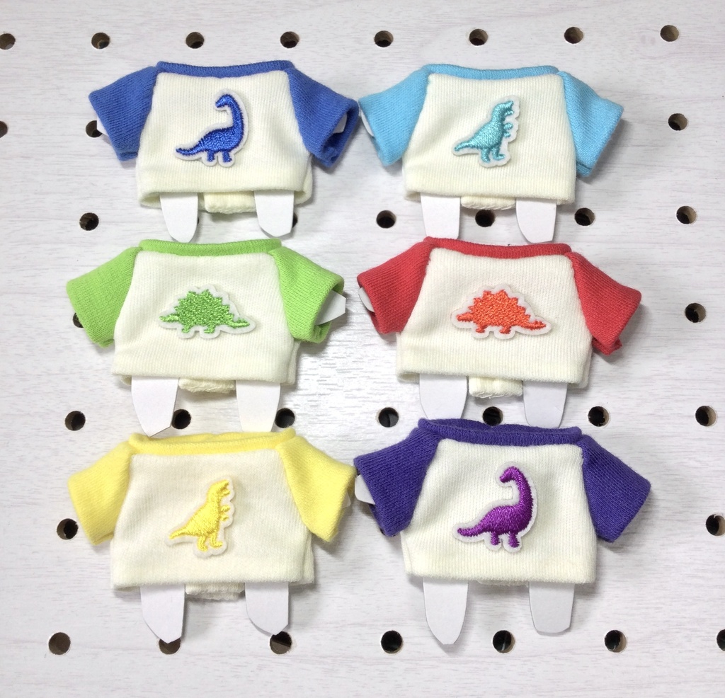 ぬい用ラグランTシャツ ダイナソー