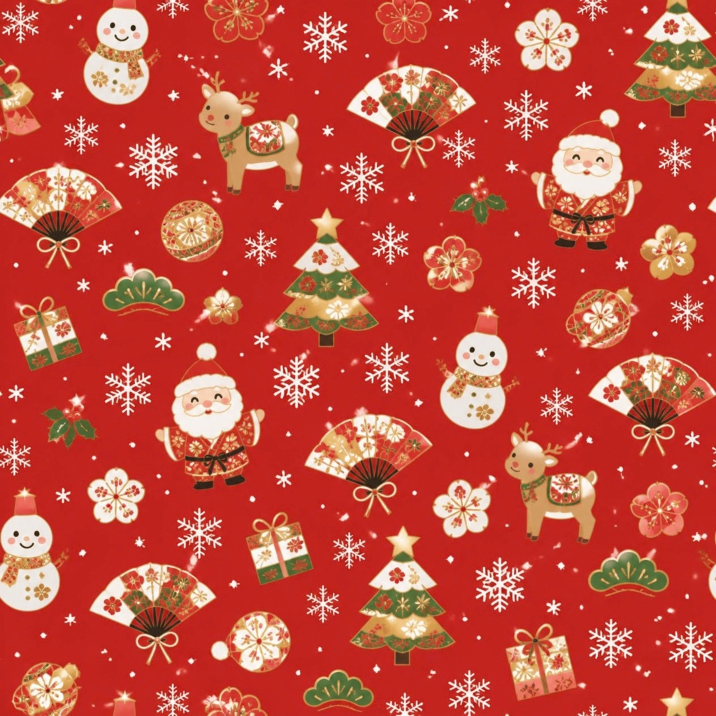 X’mas wagara digital paper 11枚セット