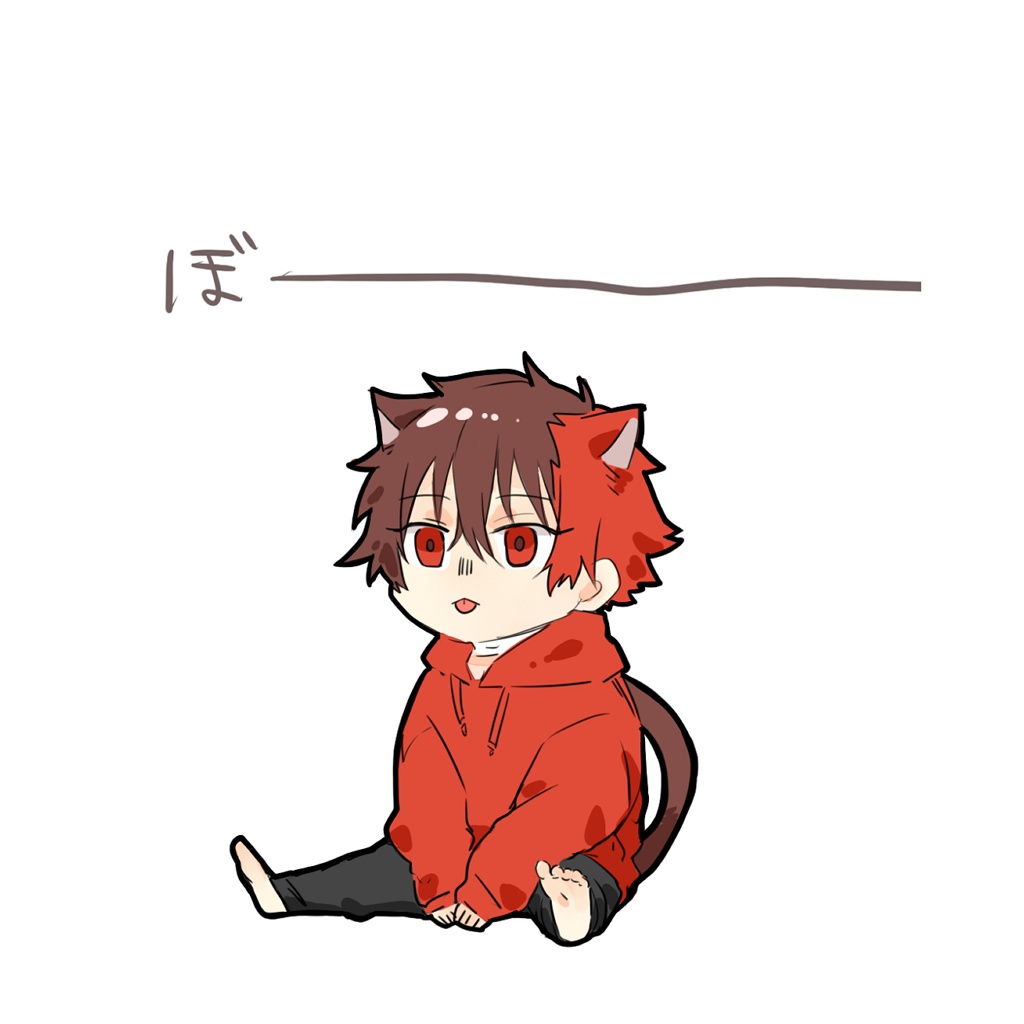 舌をしまい忘れるにゃんひぜくんアクスタ