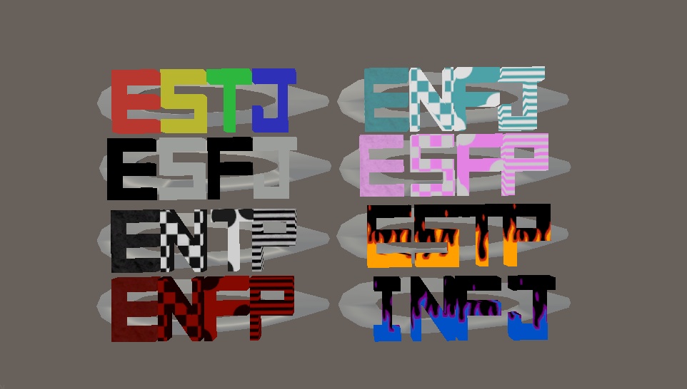 MBTI Hairpin&Ring VRC